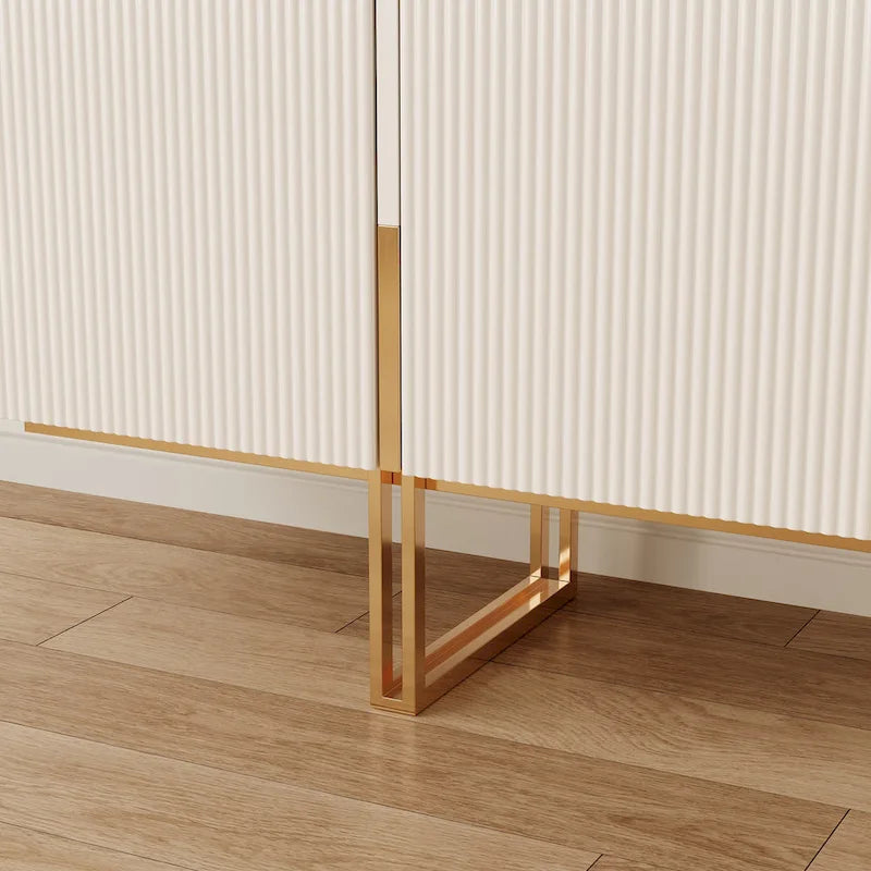 Meuble TV 78,7 pouces, meuble de divertissement avec plateau imitation marbre