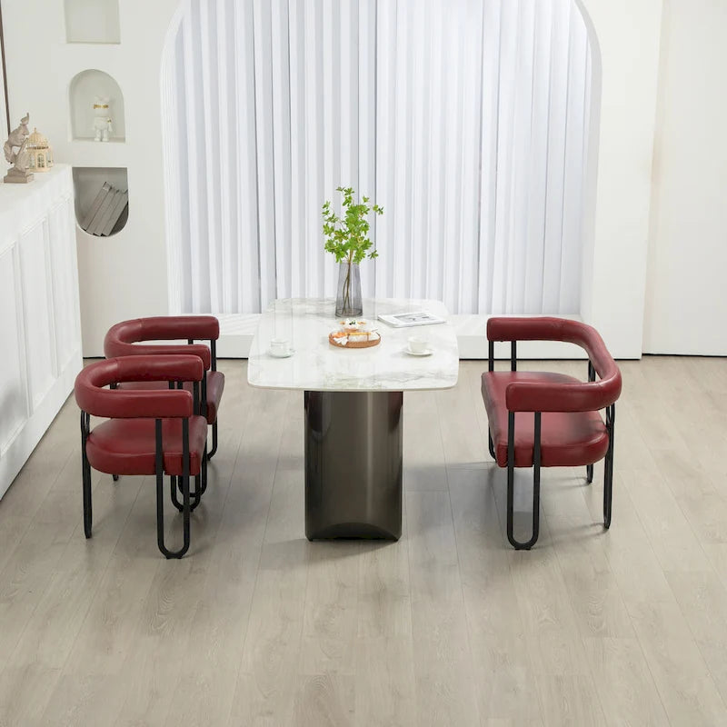 Canapé deux places moderne en tissu chenille avec accoudoirs et pieds en métal pour salon