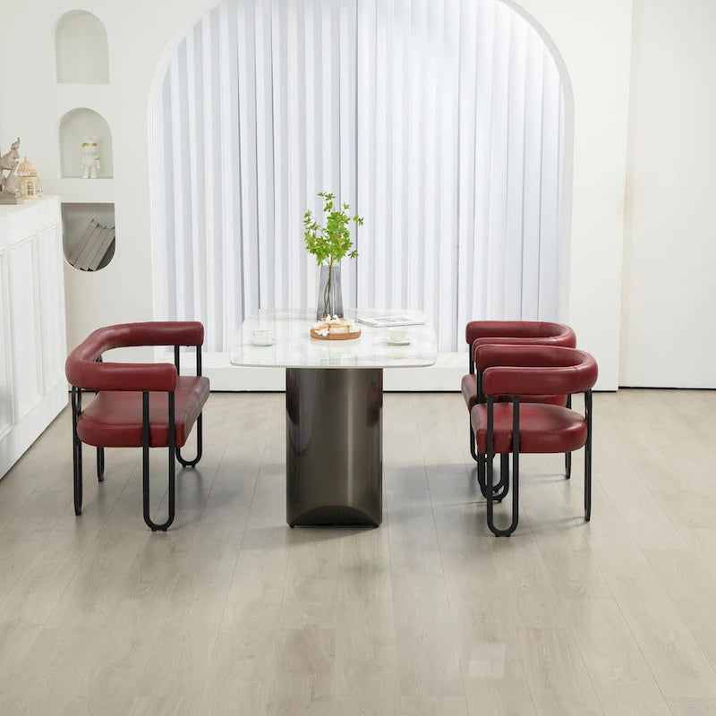 Canapé deux places moderne en tissu chenille avec accoudoirs et pieds en métal pour salon