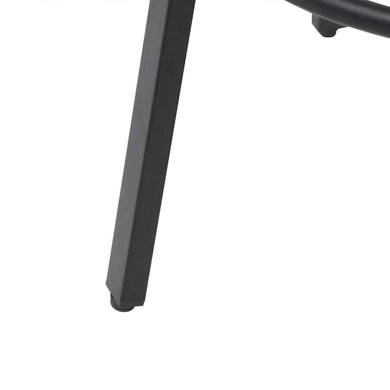 Tabourets de bar hauteur comptoir, chaises de salle à manger sans dossier tressées à la main avec repose-pieds rond, lot de 2 tabourets de pub en PVC tissé