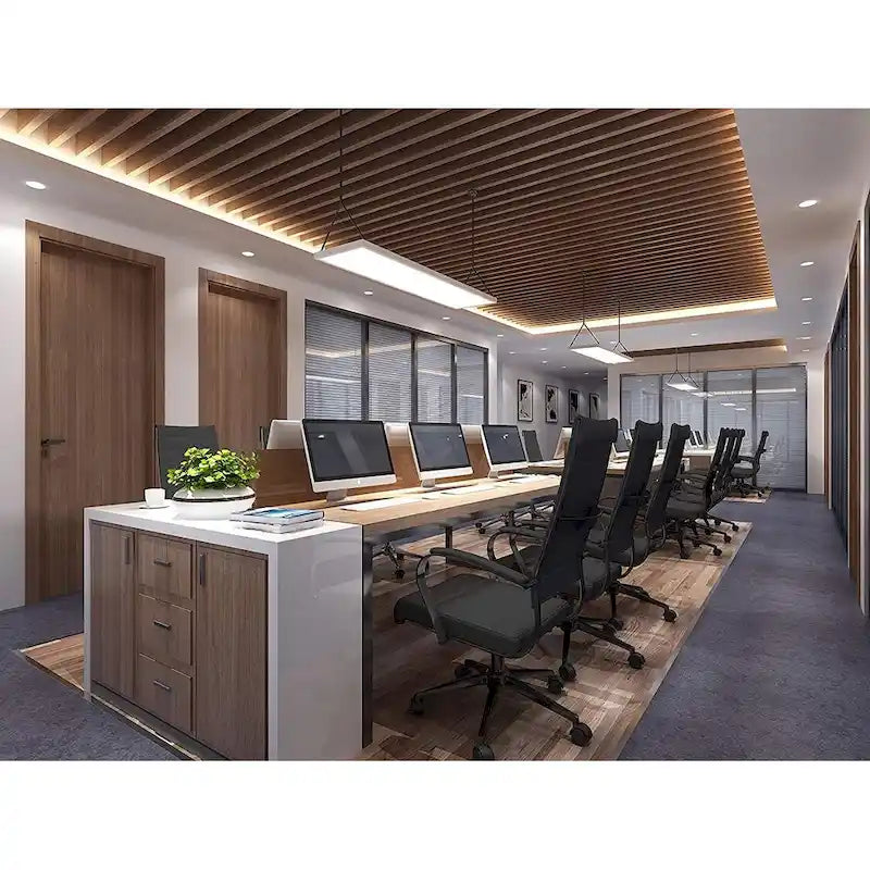 Fauteuil de bureau moderne à dossier haut, en cuir PU nervuré, pivotant et inclinable, pour salle de conférence, chaise de bureau avec coussin, pour patron
