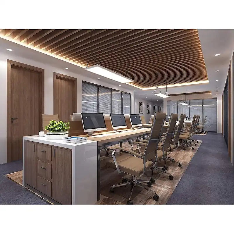Fauteuil de bureau moderne à dossier haut, en cuir PU nervuré, pivotant et inclinable, pour salle de conférence, chaise de bureau avec coussin, pour patron