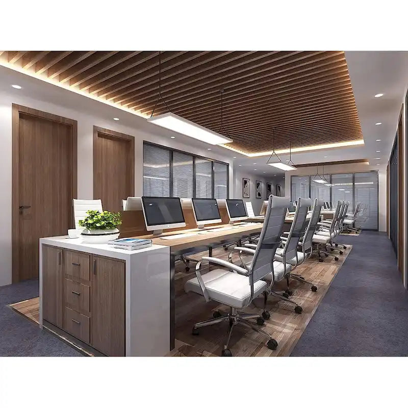 Fauteuil de bureau moderne à dossier haut, en cuir PU nervuré, pivotant et inclinable, pour salle de conférence, chaise de bureau avec coussin, pour patron