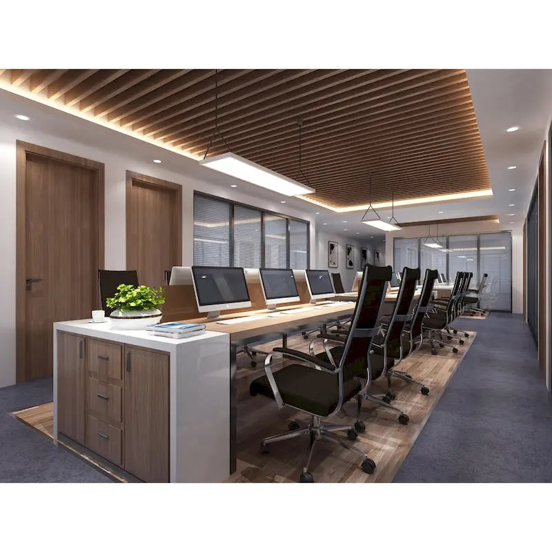 Fauteuil de bureau moderne à dossier haut, en cuir PU nervuré, pivotant et inclinable, pour salle de conférence, chaise de bureau avec coussin, pour patron