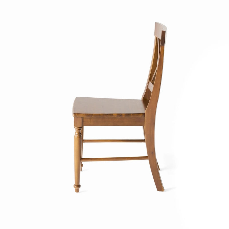 Chaise de salle à manger en bois d'acacia (lot de 2)