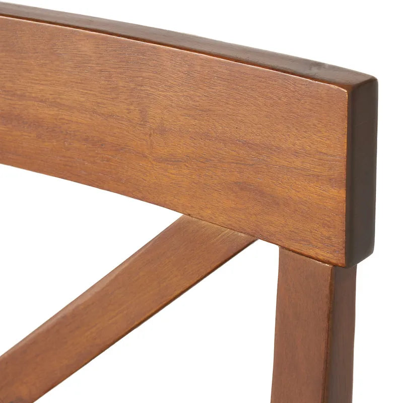 Chaise de salle à manger en bois d'acacia (lot de 2)