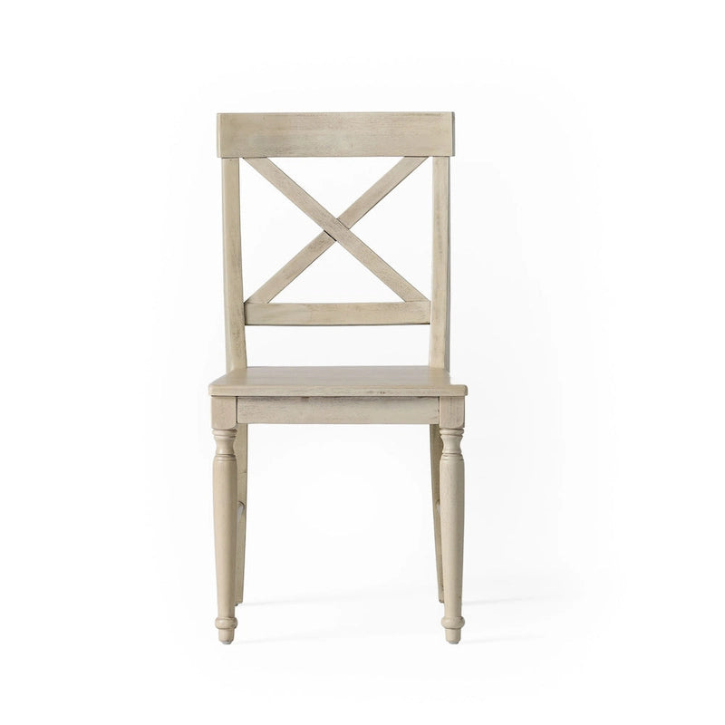 Chaise de salle à manger en bois d'acacia (lot de 2)