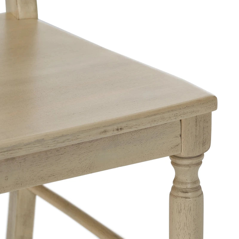 Chaise de salle à manger en bois d'acacia (lot de 2)