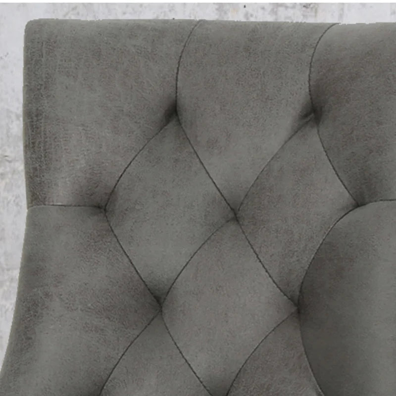 Chaises de salle à manger traditionnelles en microfibre (lot de 2)