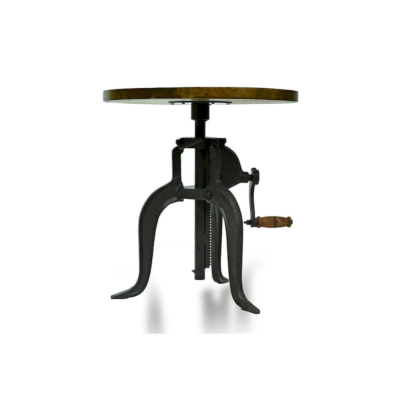 Table d'appoint réglable – Plateau Châtaigne – Piètement noir