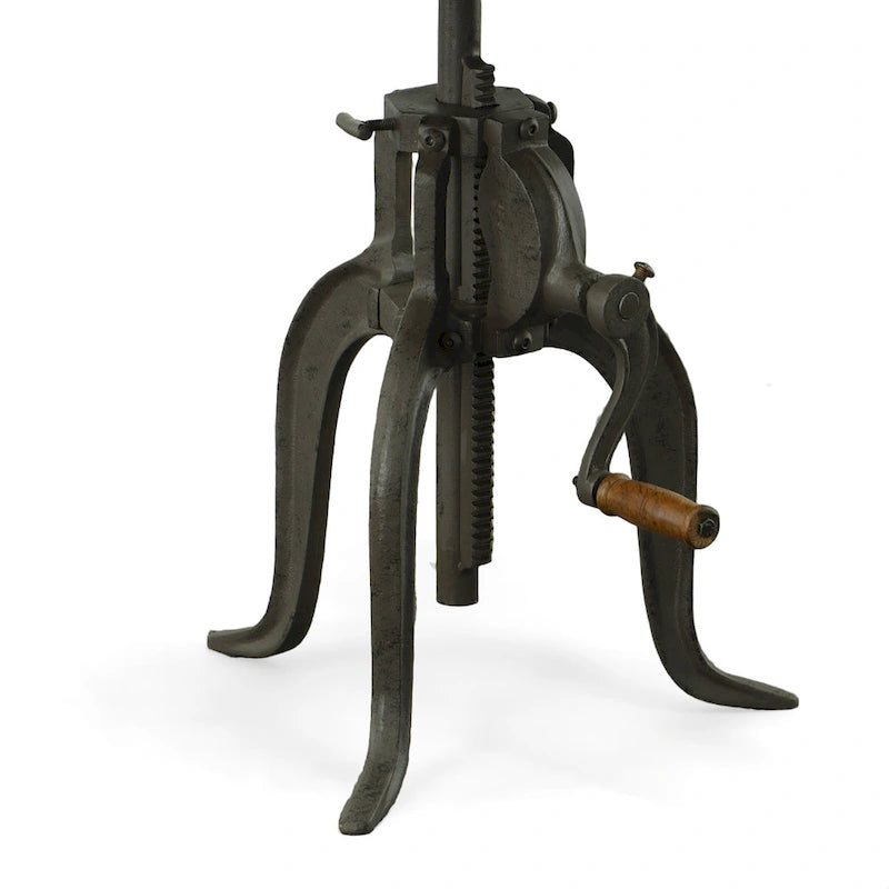 Table d'appoint réglable – Plateau Châtaigne – Piètement noir