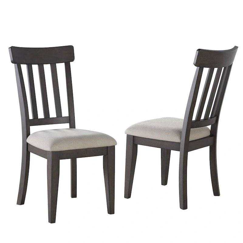 Chaise d'appoint en cèdre foncé - Lot de 2