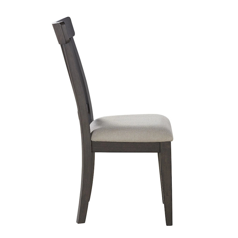 Chaise d'appoint en cèdre foncé - Lot de 2