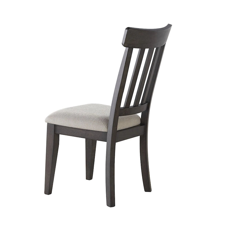 Chaise d'appoint en cèdre foncé - Lot de 2