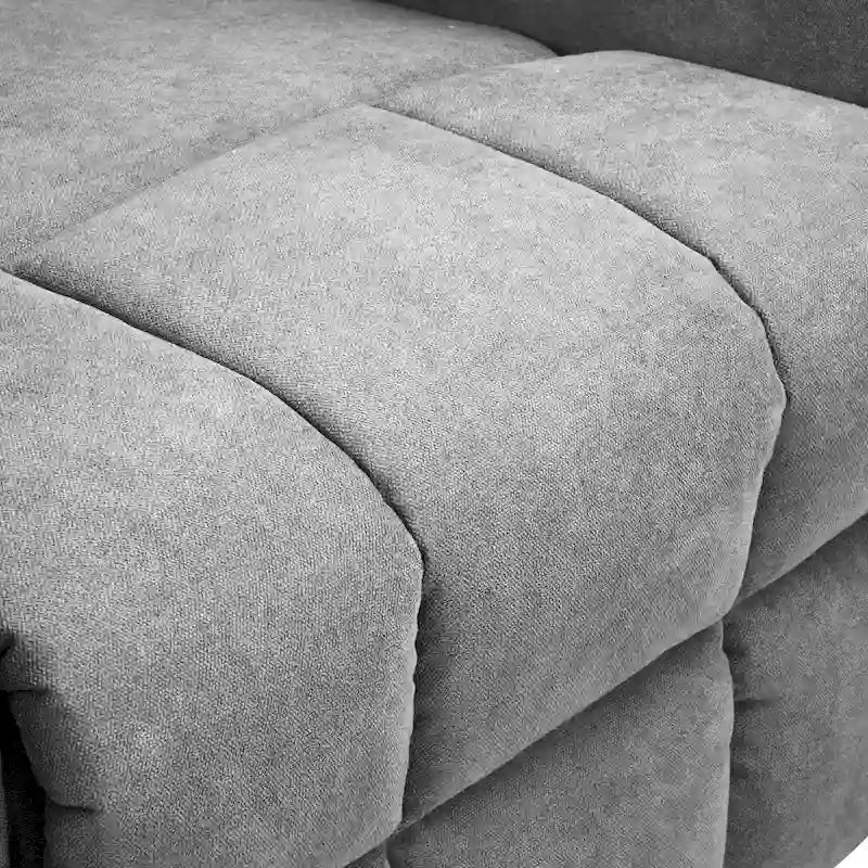 Fauteuil inclinable électrique releveur Moasis gris en tissu pour personnes âgées