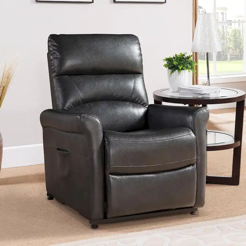 Fauteuil inclinable releveur électrique Colby, gris anthracite foncé