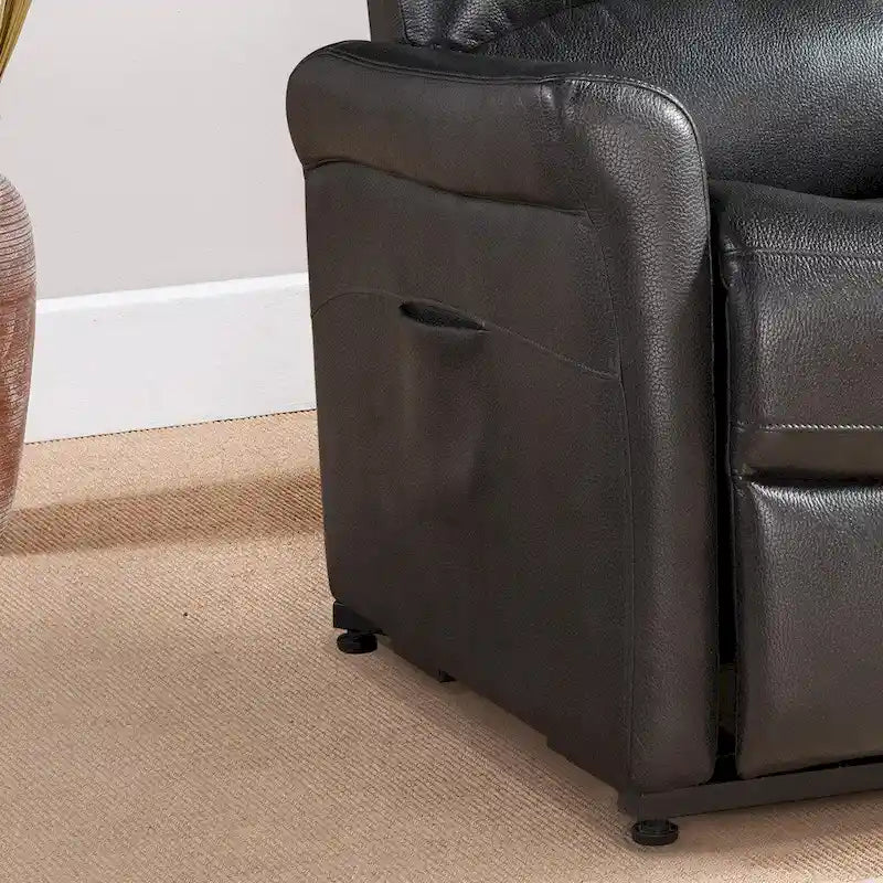 Fauteuil inclinable releveur électrique Colby, gris anthracite foncé