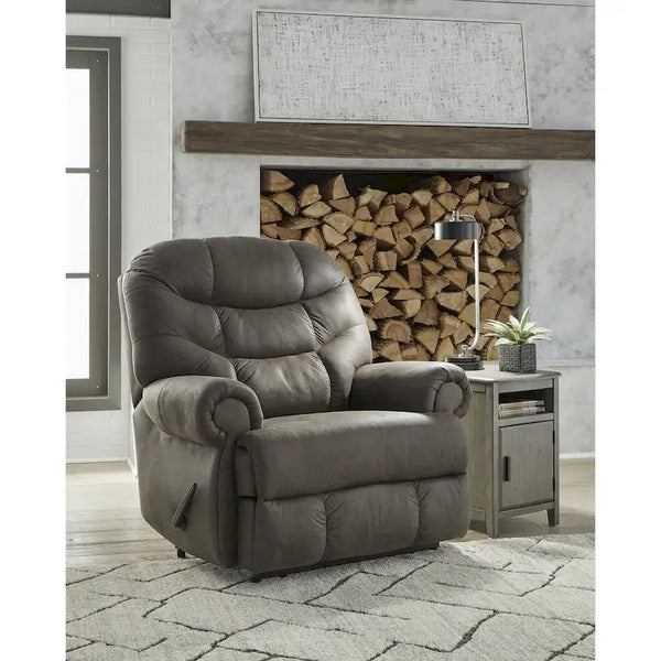 Fauteuil inclinable gris acier
