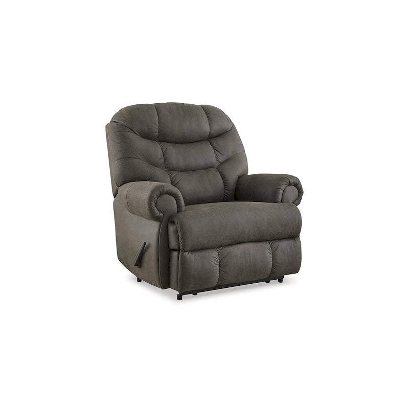 Fauteuil inclinable gris acier