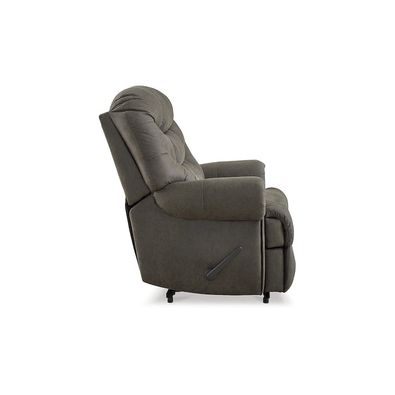 Fauteuil inclinable gris acier