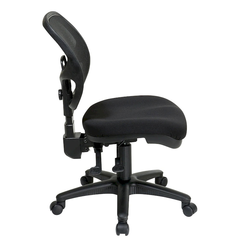 Chaise de travail ergonomique sans accoudoirs avec dossier