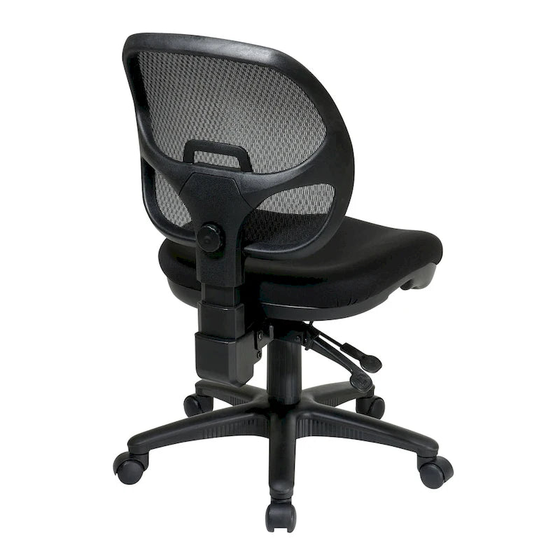 Chaise de travail ergonomique sans accoudoirs avec dossier