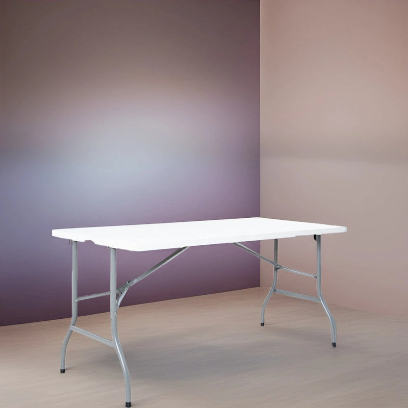 Table pliante Table pliable Table portative Table pliante multifonctionnelle en résine rectangulaire pour le camping en extérieur