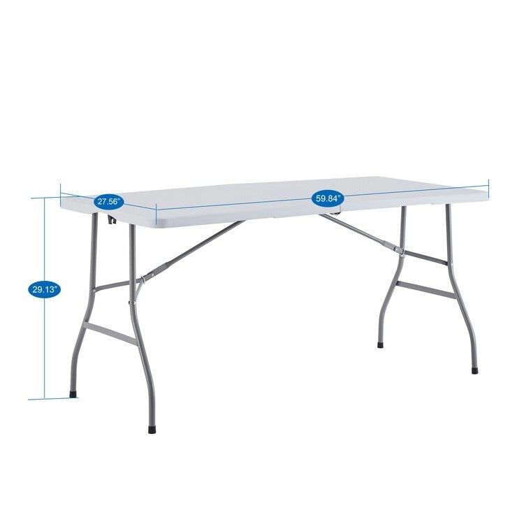 Table pliante Table pliable Table portative Table pliante multifonctionnelle en résine rectangulaire pour le camping en extérieur