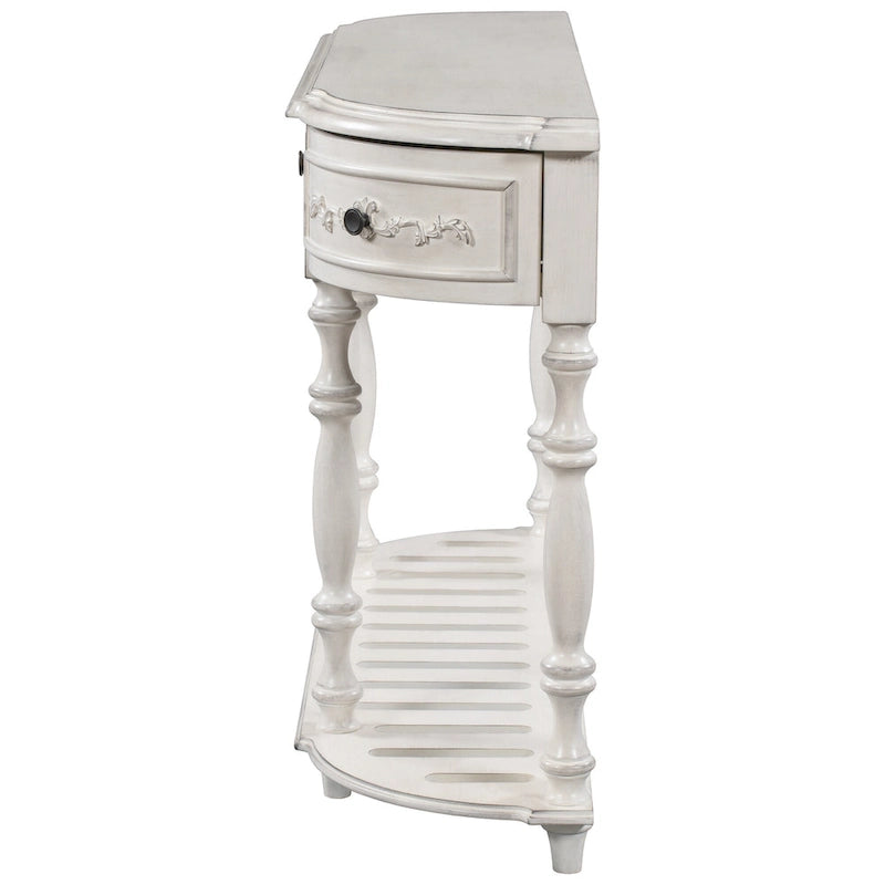 52 tables consoles courbes modernes et contemporaines pour canapé, table d'entrée pour couloir, salon avec 4 tiroirs et 1 étagère