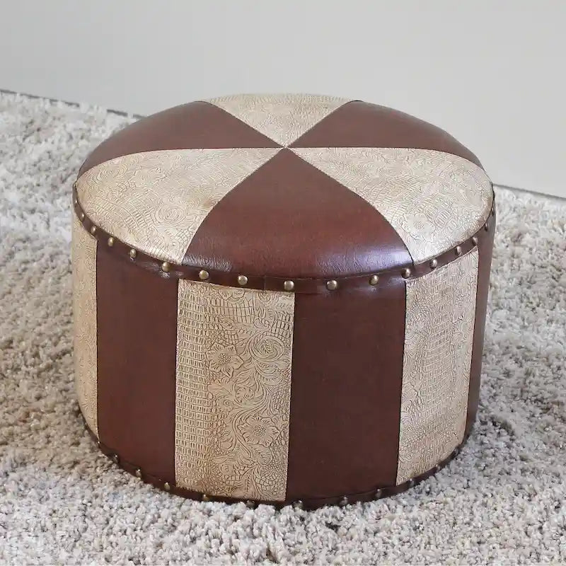 Tabouret pouf rond