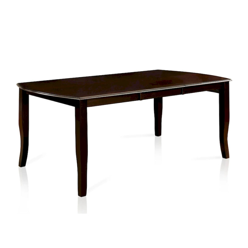 Table à manger extensible Espresso de 72 pouces en bois