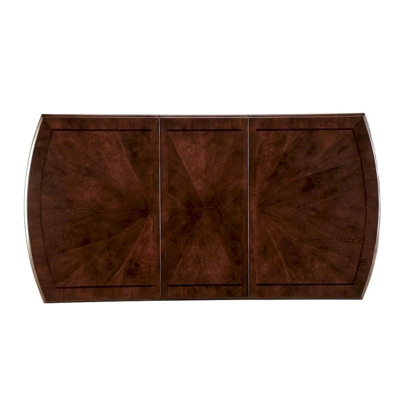 Table à manger extensible Espresso de 72 pouces en bois
