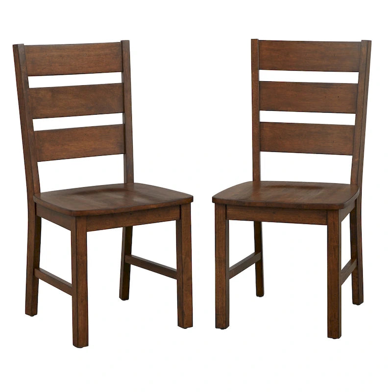 Chaises de salle à manger en bois massif (lot de 2)
