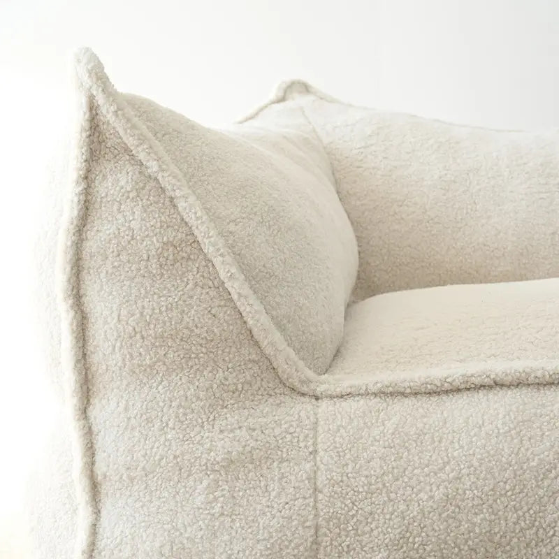Canapé paresseux, pouf, canapé avec pouf repose-pieds