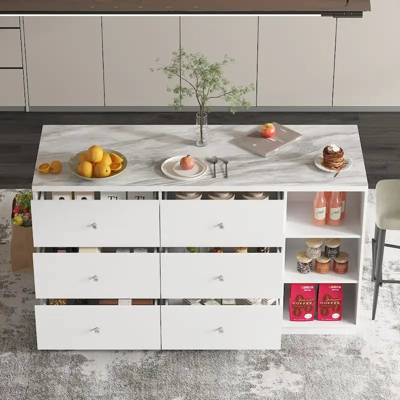 Buffet multi-fonctionnel d'îlot de cuisine pour intérieurs contemporains - 63