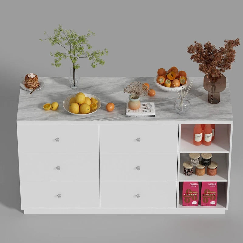 Buffet multi-fonctionnel d'îlot de cuisine pour intérieurs contemporains - 63