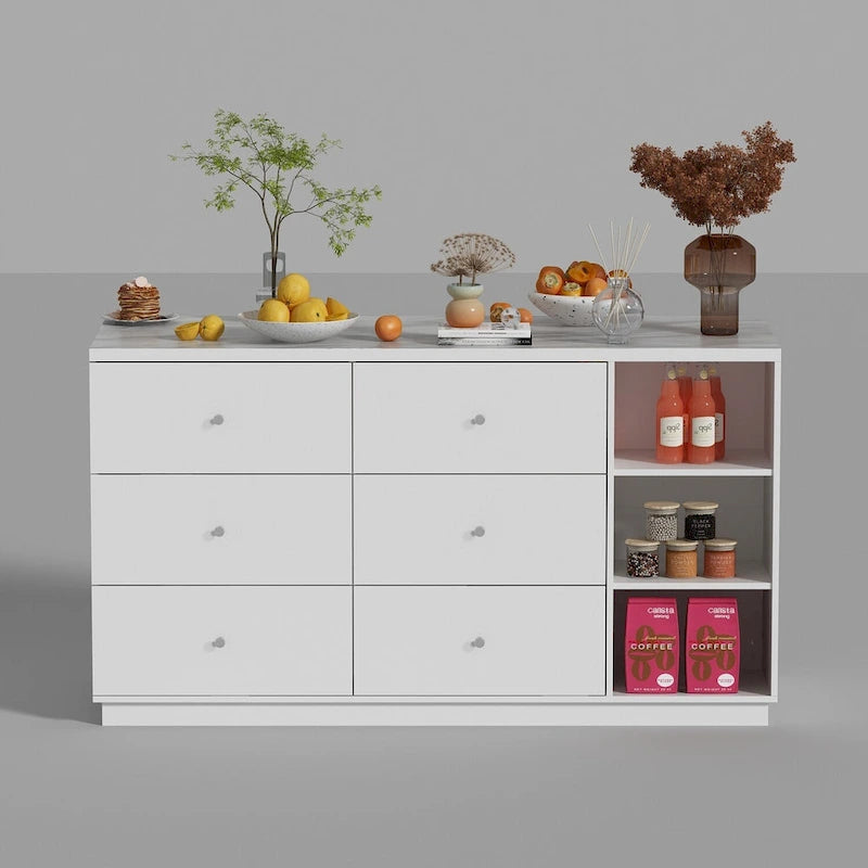 Buffet multi-fonctionnel d'îlot de cuisine pour intérieurs contemporains - 63