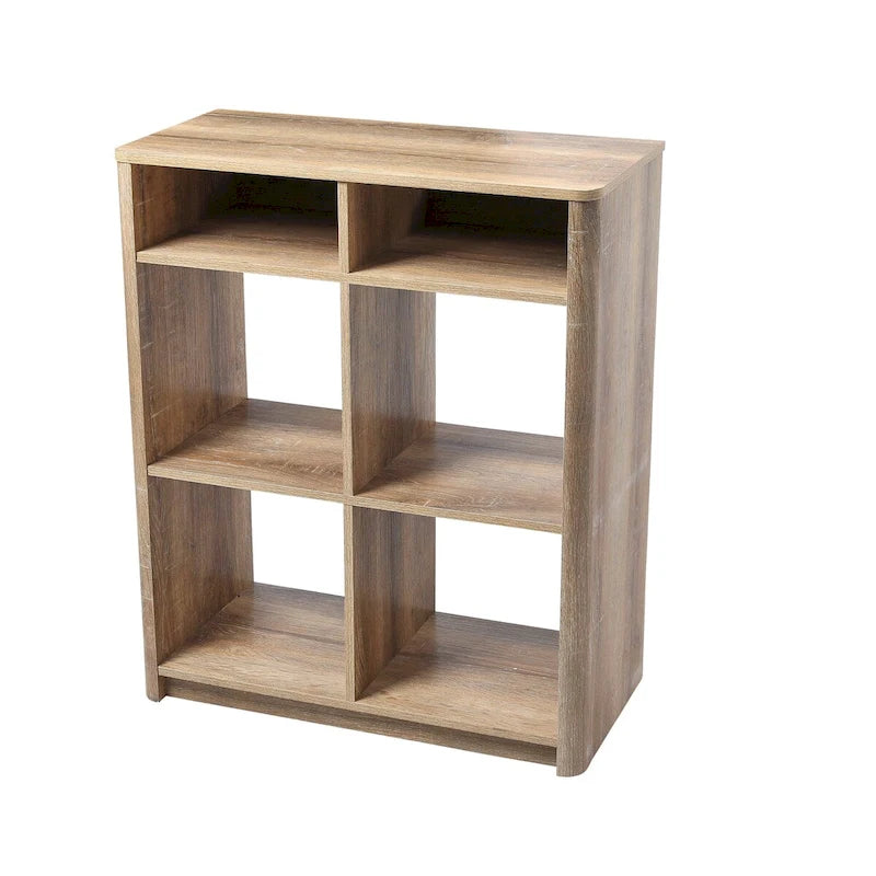 Étagère de table console avec 4 compartiments de rangement cubiques