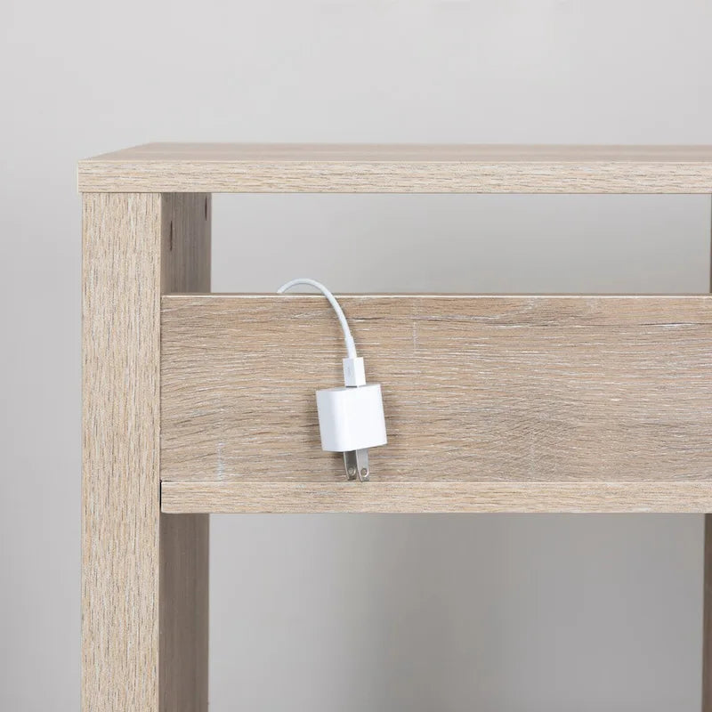 Étagère de table console avec 4 compartiments de rangement cubiques