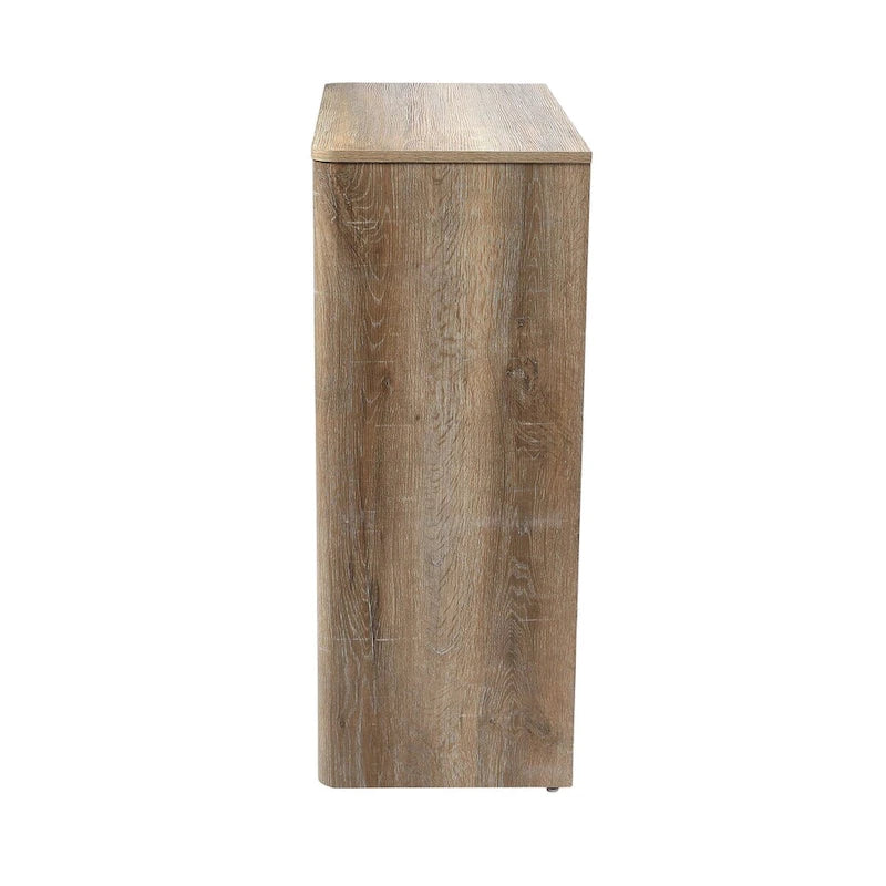 Étagère de table console avec 4 compartiments de rangement cubiques