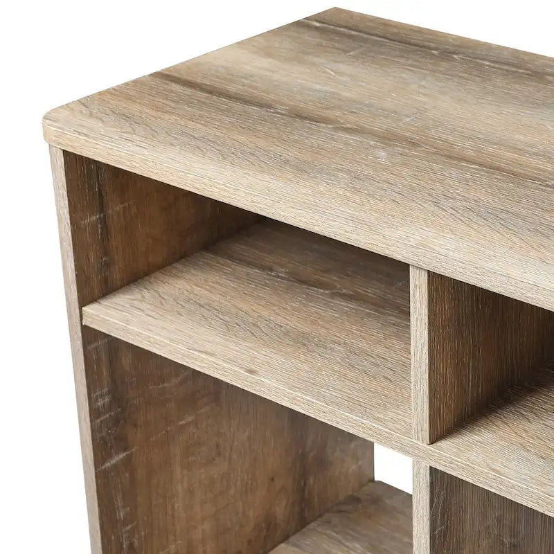 Étagère de table console avec 4 compartiments de rangement cubiques