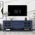 Meuble TV pour téléviseurs jusqu'à 60", Centre de divertissement avec espace de rangement multifonctionnel, Meuble TV au design moderne, Console multimédia
