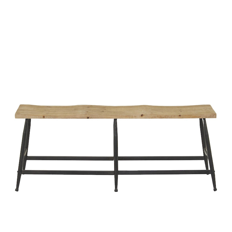 Banc d'intérieur Metal Slim - Marron