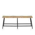 Banc d'intérieur Metal Slim - Marron