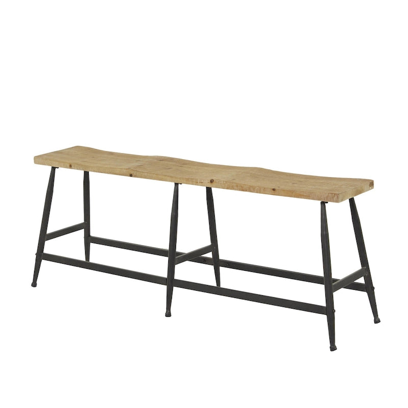 Banc d'intérieur Metal Slim - Marron