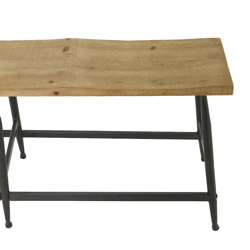 Banc d'intérieur Metal Slim - Marron