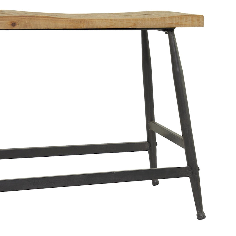 Banc d'intérieur Metal Slim - Marron