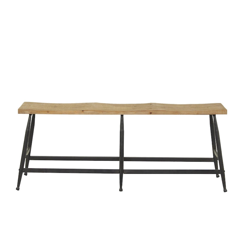 Banc d'intérieur Metal Slim - Marron