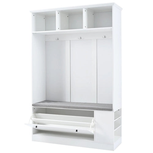 Meuble d'entrée 5-en-1 avec banc de rangement à chaussures
