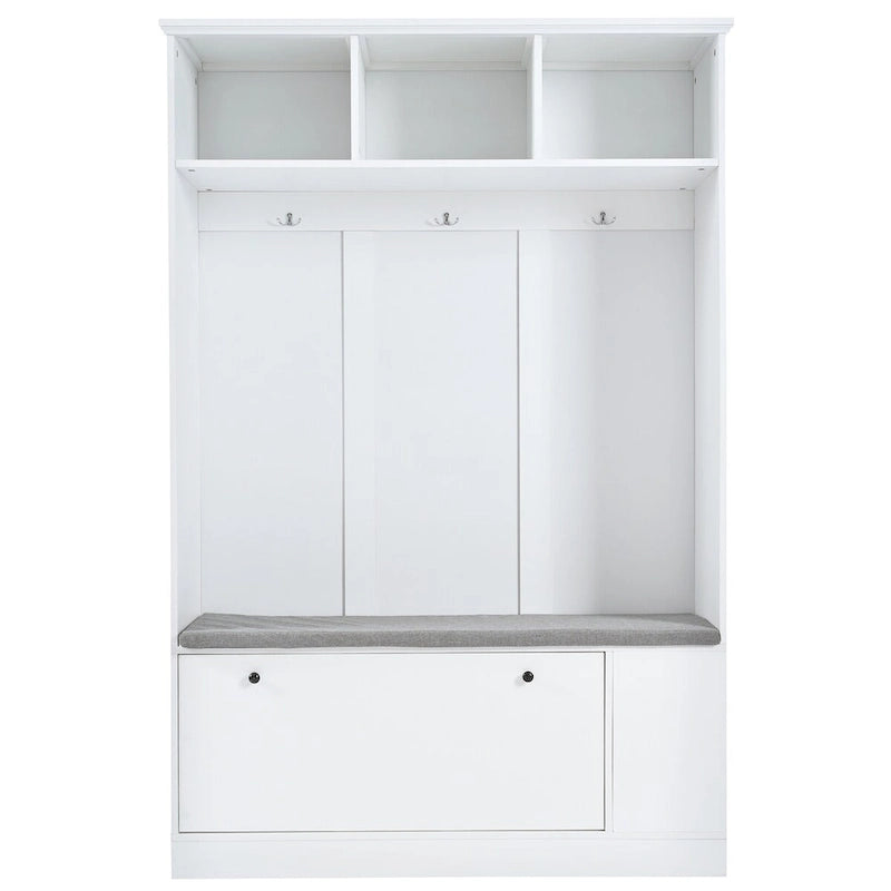 Meuble d'entrée 5-en-1 avec banc de rangement à chaussures